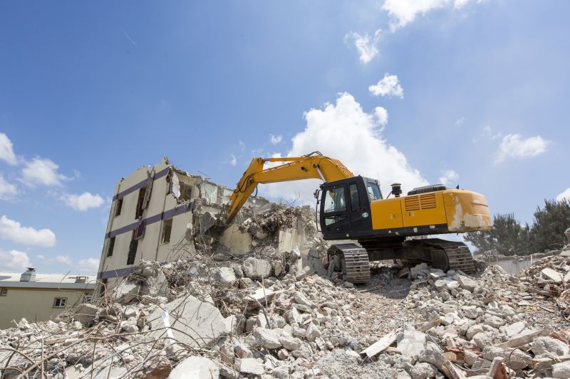 Demolition Equipment in Use